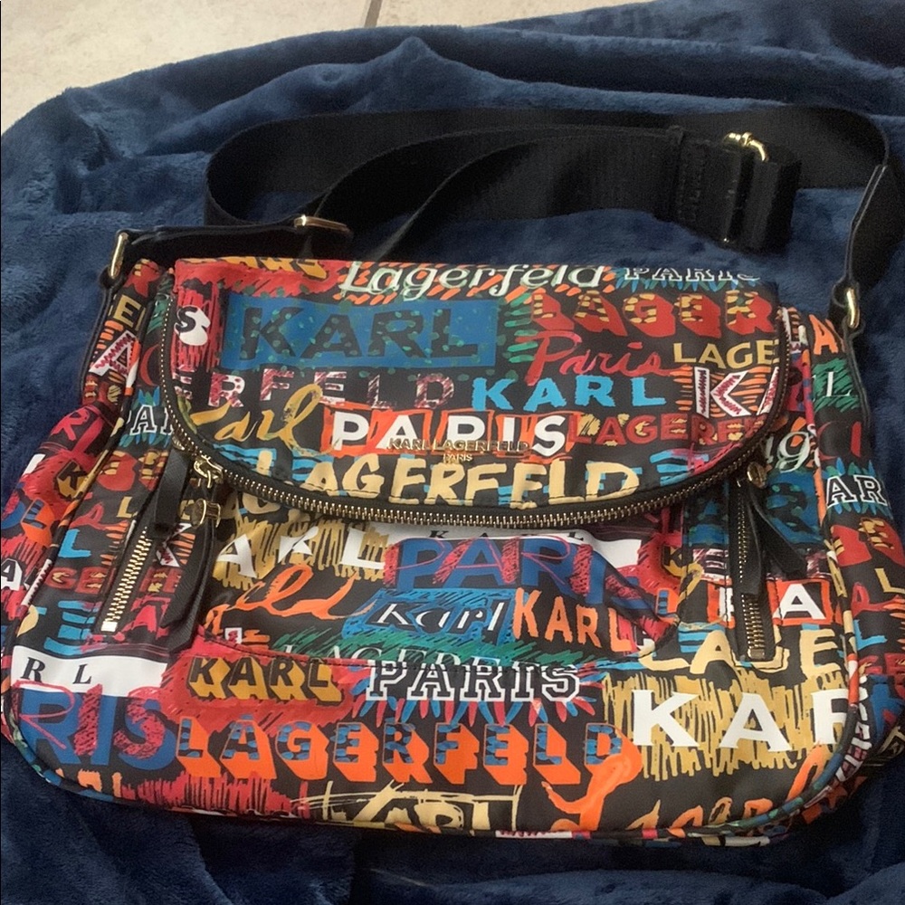 Karl Lagerfeld Multicolor Printed Women's Bag